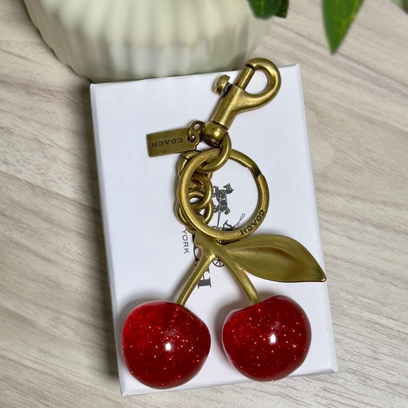 Coach Red Cherry Keychain - Picture 4 of 8